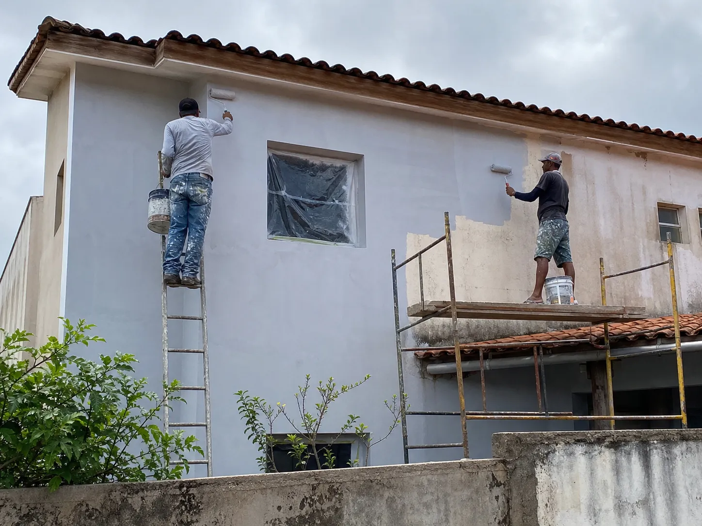 Pintura de fachada residencial